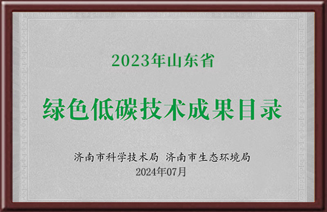山东省绿色低碳技术成果